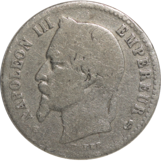 France - Napoléon II (1852-1870), 50 Cent 1866 BB (Strasbourg)