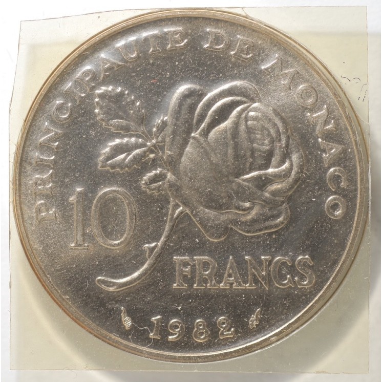 Monaco - Grace Kelly, 10 Francs 1982, FDC