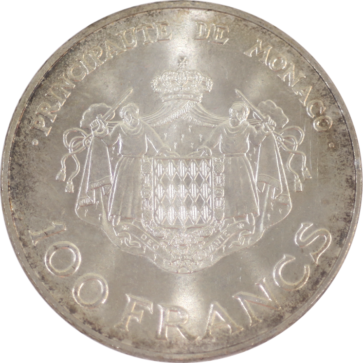 Monaco - Rainier III, Prince Albert, 100 Francs 1982