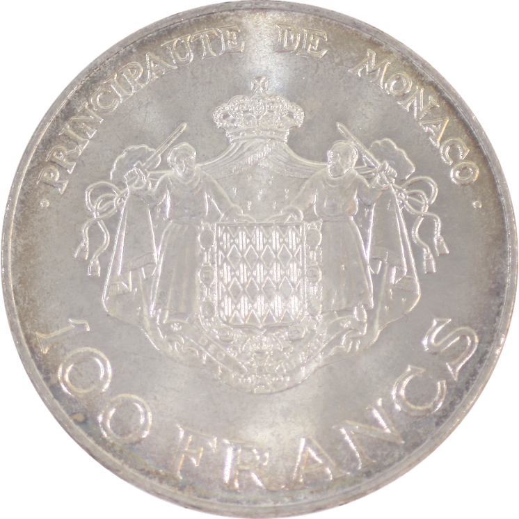 Monaco - Rainier III, Prince Albert, 100 Francs 1982