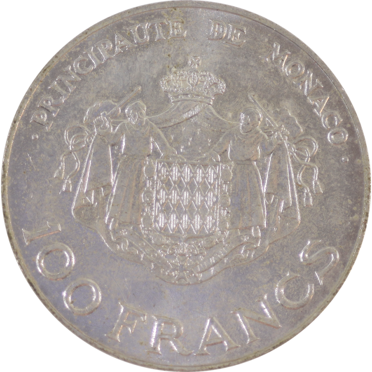 Monaco - Rainier III, Prince Albert, 100 Francs 1982