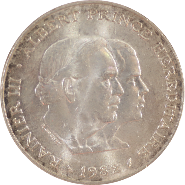Monaco - Rainier III, Prince Albert, 100 Francs 1982