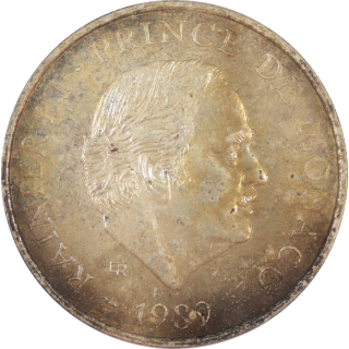 Monaco - Rainier III, 100 Francs 1989