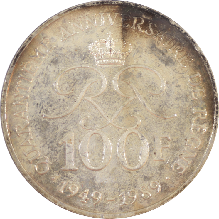 Monaco - Rainier III, 100 Francs 1989