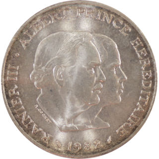Monaco - Rainier III, Prince Albert, 100 Francs 1982