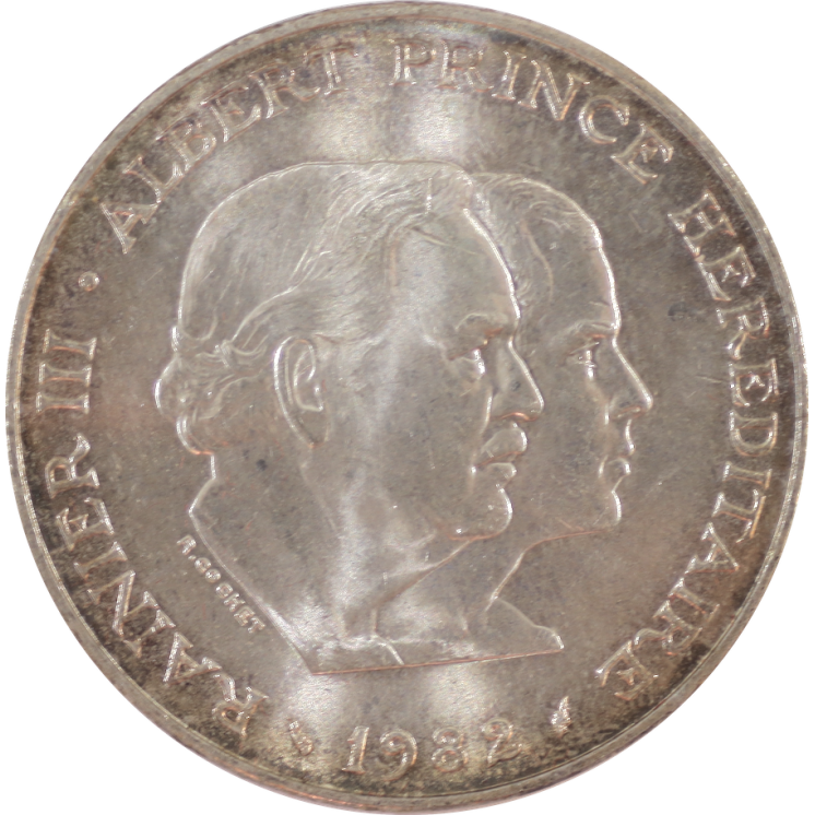 Monaco - Rainier III, Prince Albert, 100 Francs 1982