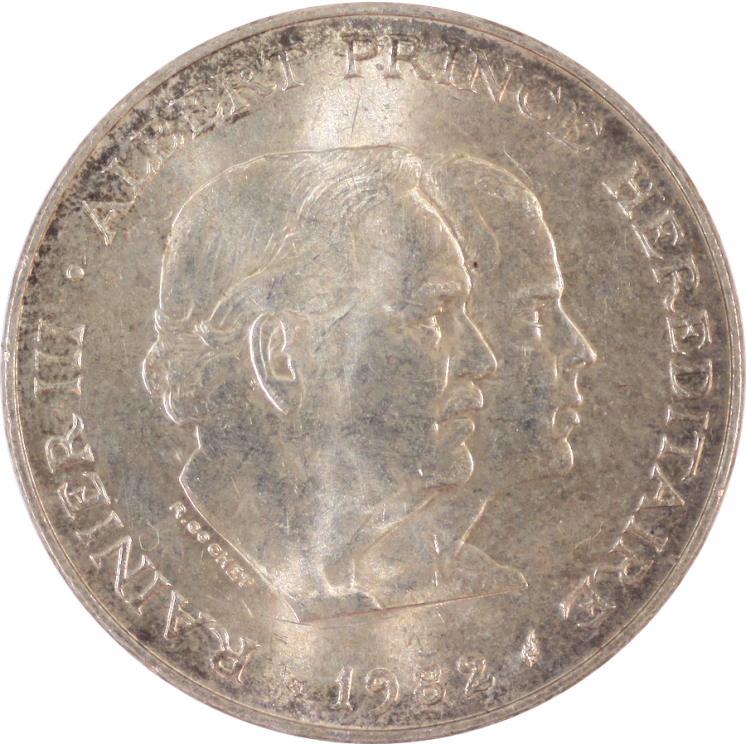 Monaco - Rainier III, Prince ALbert, 100 Francs 1989