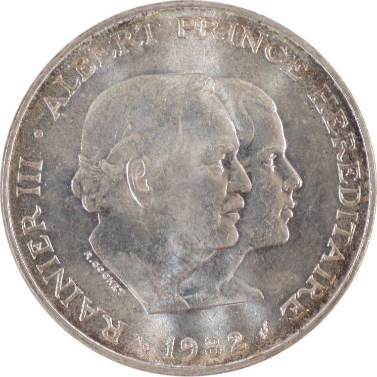 Monaco - Rainier III, Prince Albert, 100 Francs 1982