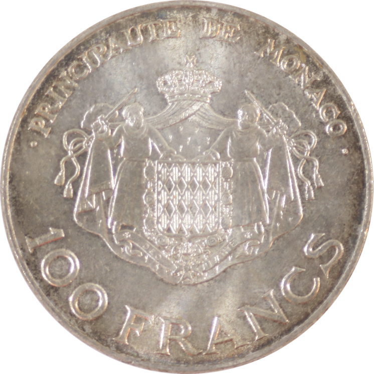 Monaco - Rainier III, Prince Albert, 100 Francs 1982