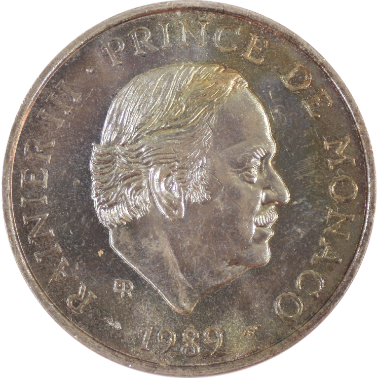 Monaco - Rainier III, 100 Francs 1989