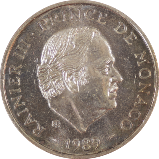 Monaco - Rainier III, 100 Francs 1989