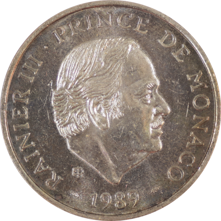 Monaco - Rainier III, 100 Francs 1989