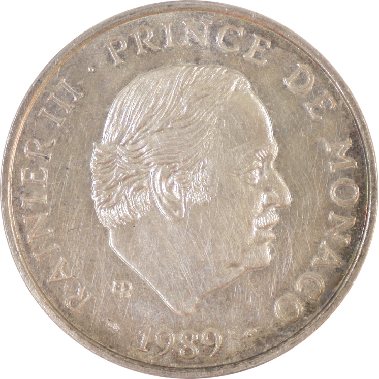 Monaco - Rainier III, 100 Francs 1989