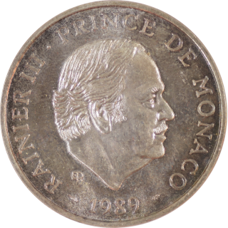 Monaco - Rainier III, 100 Francs 1989