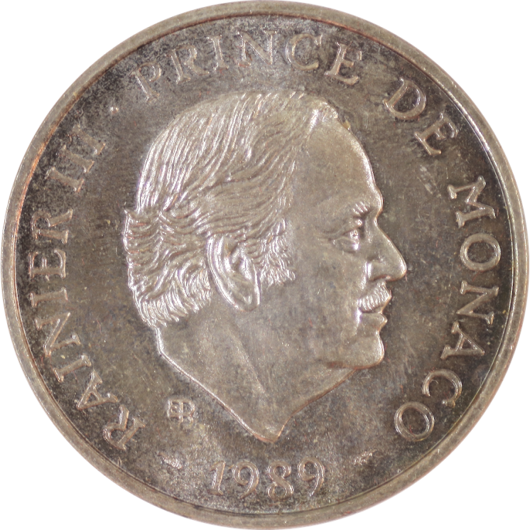Monaco - Rainier III, 100 Francs 1989