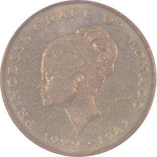 Monaco - 10 Francs Grace Kelly, 1982