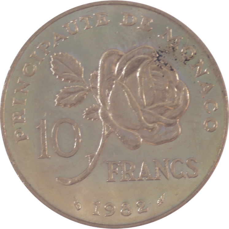Monaco - 10 Francs Grace Kelly, 1982