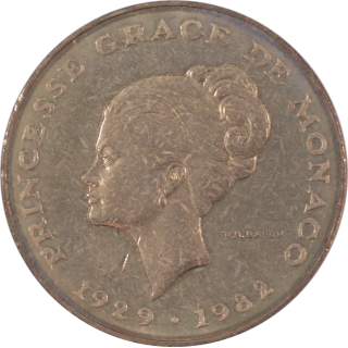 Monaco - 10 Francs Grace Kelly, 1982