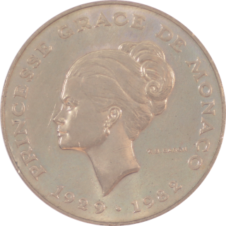 Monaco - 10 Francs Grace Kelly, 1982