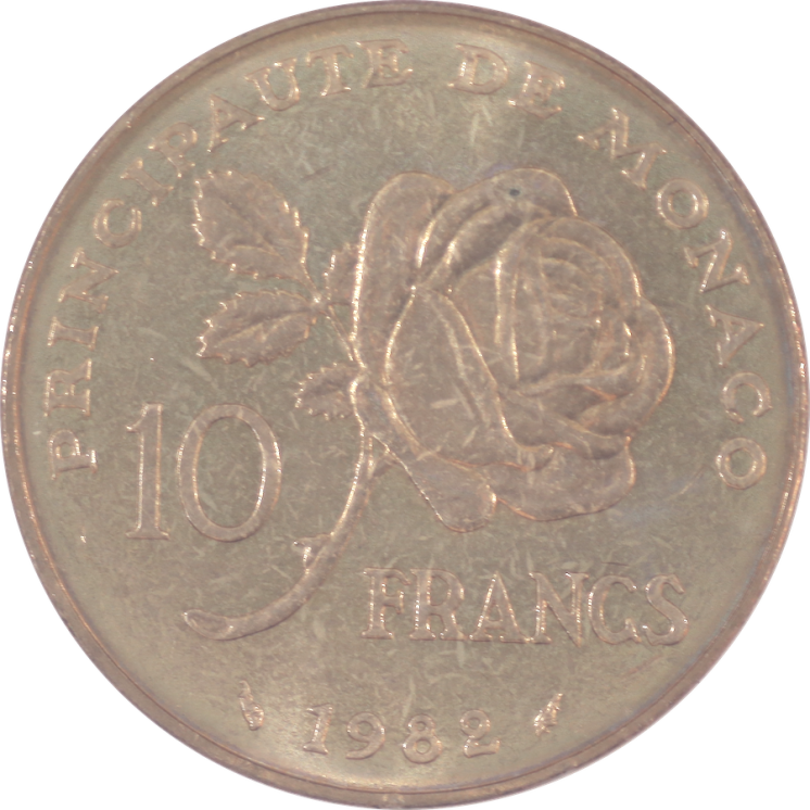 Monaco - 10 Francs Grace Kelly, 1982