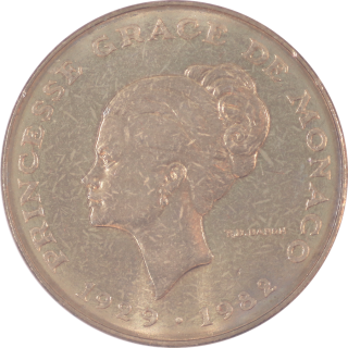 Monaco - 10 Francs Grace Kelly, 1982