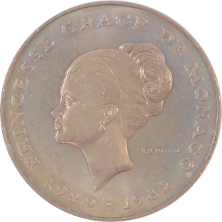 Monaco - 10 Francs Grace Kelly, 1982