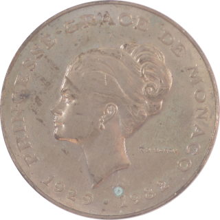 Monaco - 10 Francs Grace Kelly, 1982