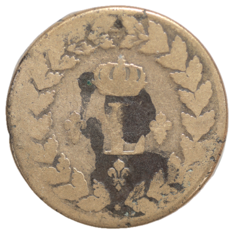 France - Louis XVIII 1 Décime 1815 BB (Strasbourg)