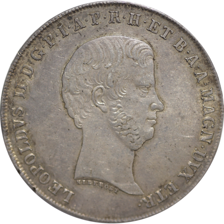 Italie, Toscane - Leopold II 1824-1859 Francescone