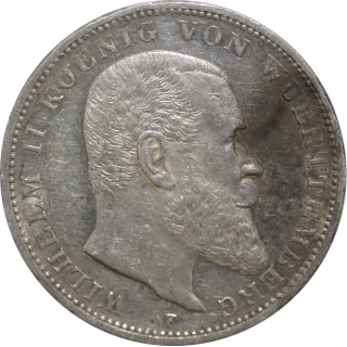 Allemagne - Wilhelm II 1909, 3 Mark