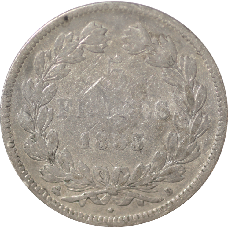 France - Louis Philippe Ier, 1833, 5 Francs