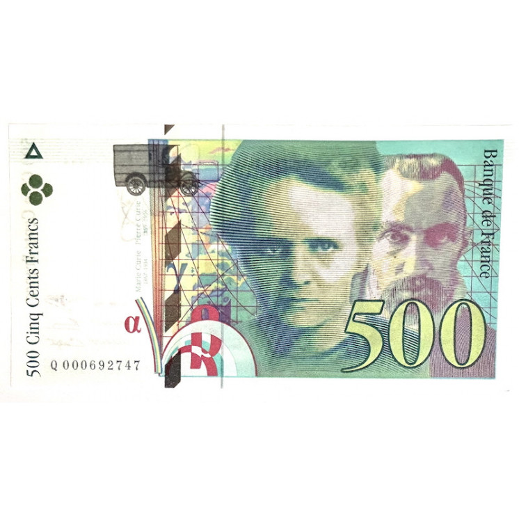 Billet de 500 Francs 1994 Pierre et Marie Curie SUP