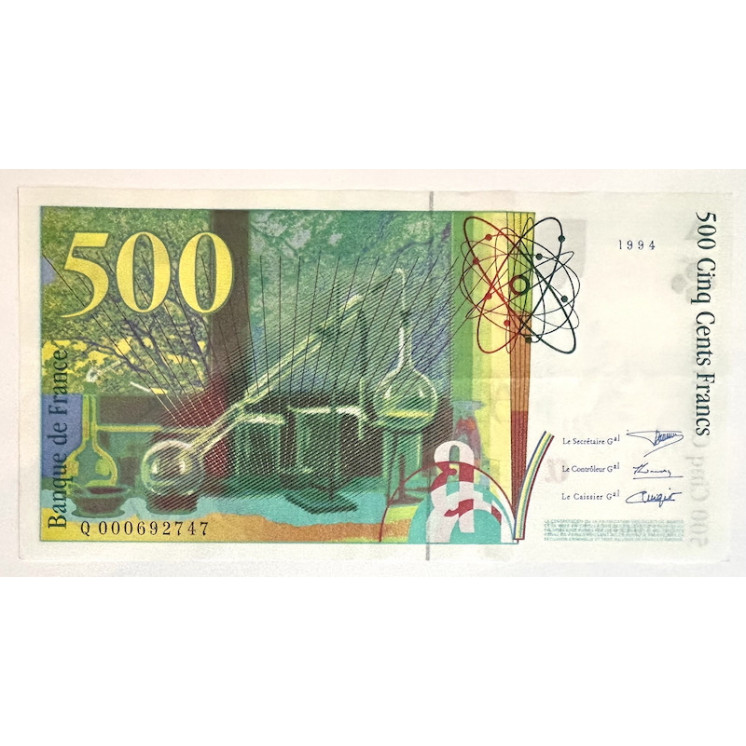 Billet de 500 Francs 1994 Pierre et Marie Curie SUP