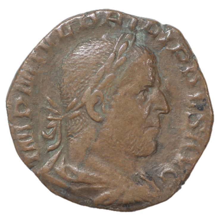 Rome - Philippe Ier, sesterce, Fides