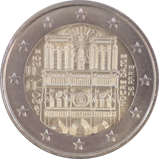 2 Euros - France, Notre Dame de Paris