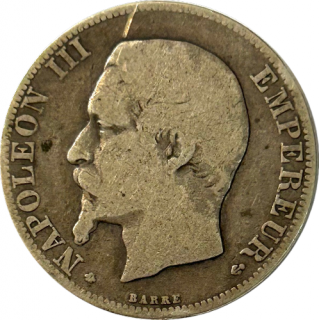 2 Francs Napoléon III 1856 Argent