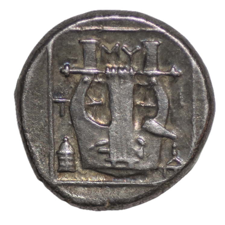 Lesbos - Mytilène 350-250 av J.C. Triobole