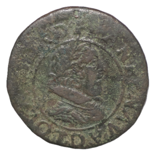 France - Louis XIII, Double Tournois, 1629 D (Lyon)