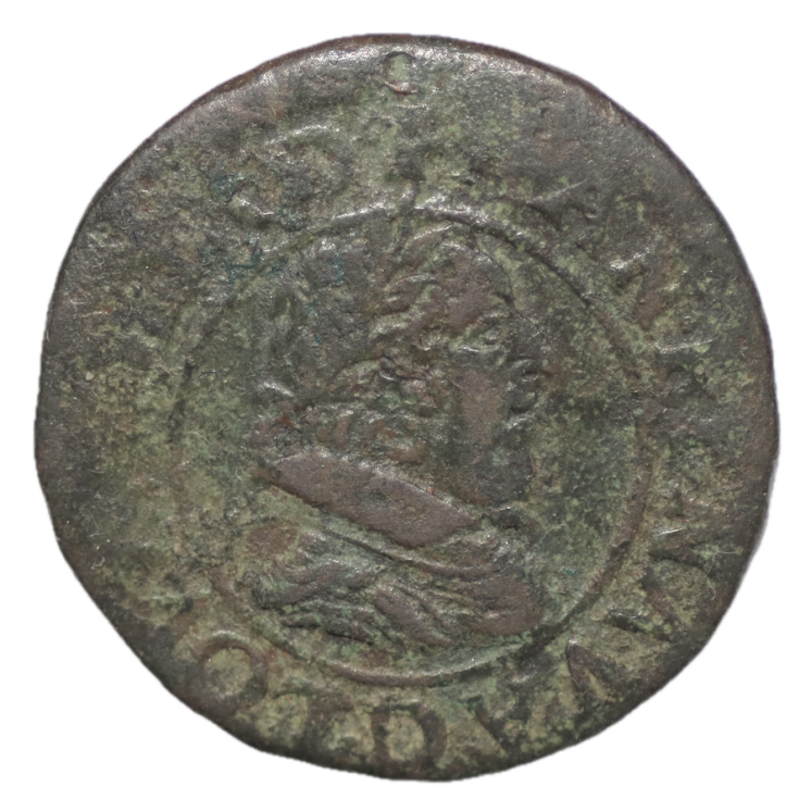France - Louis XIII, Double Tournois, 1629 D (Lyon)