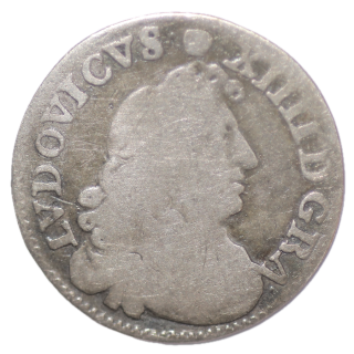 France - Louis XIV 4 sols 1677 D (Lyon)