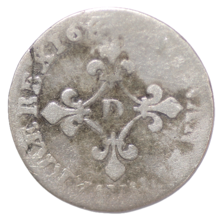 France - Louis XIV 4 sols 1677 D (Lyon)