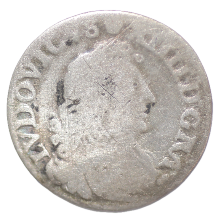 France - Louis XIV 4 sols 1677 D (Lyon)