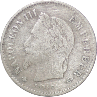 France - Napoléon III 1867 20 Centimes A (Paris)