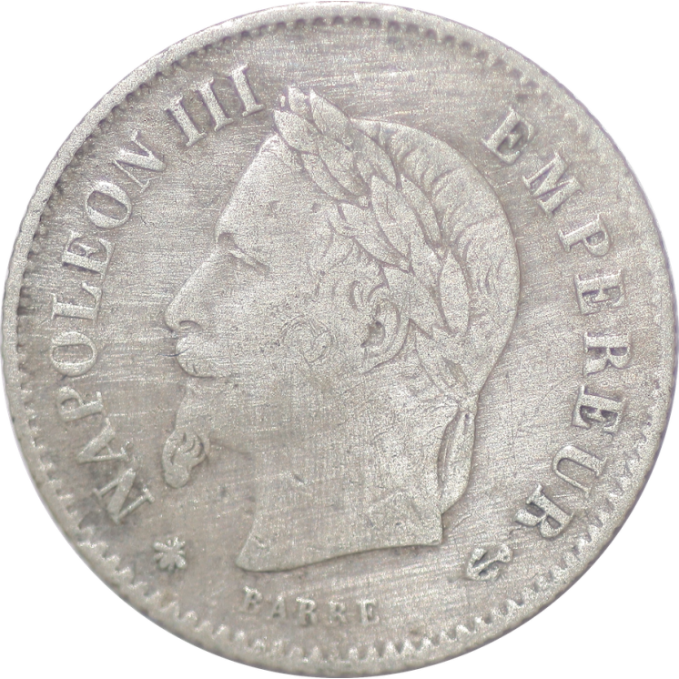 France - Napoléon III 1867 20 Centimes A (Paris)