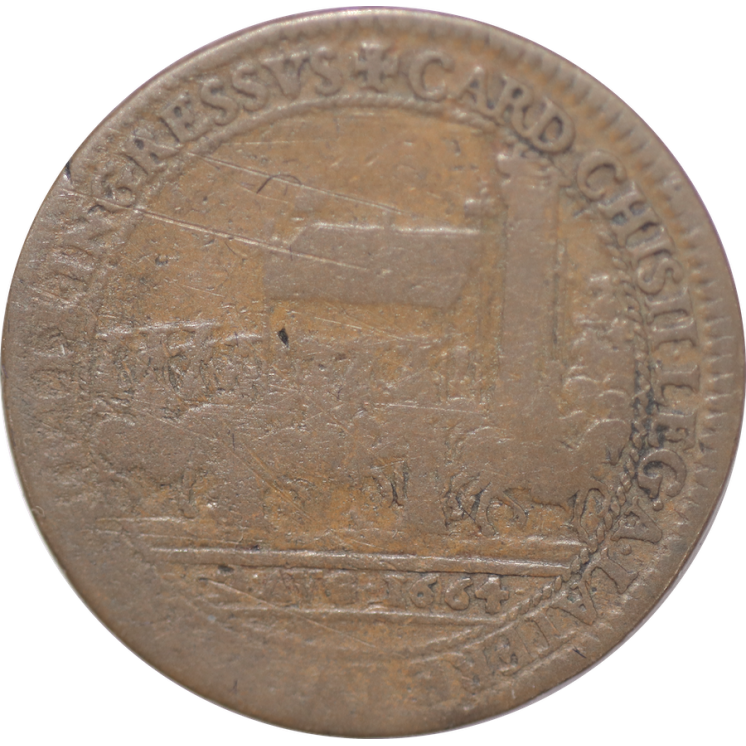 Avignon - Jeton de visite à Paris, Cardinale Flauro Ghigi (1657-1668)