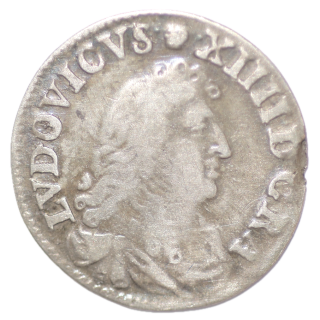 France - Louis XIV 4 sols 1675 D (Lyon)