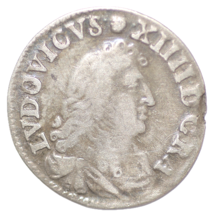 France - Louis XIV 4 sols 1675 D (Lyon)