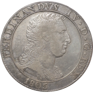 Italie - Naples et Sicile (1759-1805), 120 Grana Ferdinand IV 1805 LD