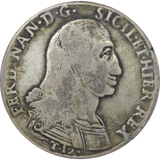 Italie - Sicile Ferdinand III 1759-1825 Piastre de 12 Tari 1799