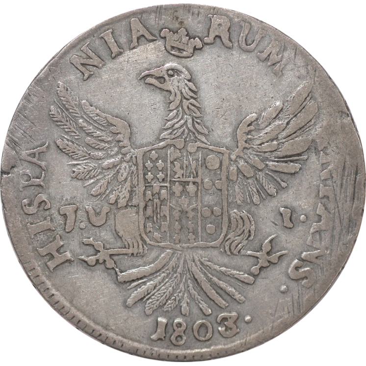 Italie - Sicile, Ferdinand III (1759-1825), Piastre de 12 Tari 1803